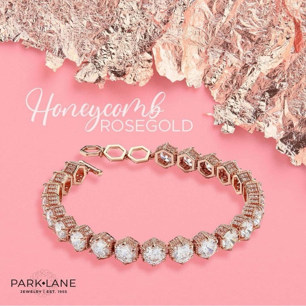Park Lane Rose Gold Honeycomb Bracelet